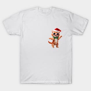 Dancing santa cat T-Shirt